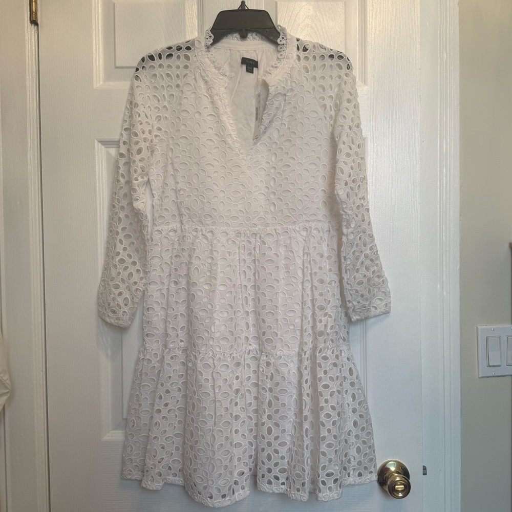 NWT J. Crew Eyelet Dress size XXS